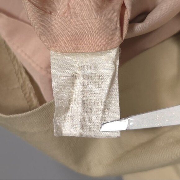 Neiman‎ Marcus EXCLUSIVE Women’s Cotton Mini Skirt Straight Pencil Tan Size 10 - Picture 10 of 11